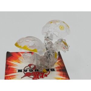 Bakugan Haos Lumino Dragonoid 1000G Translucent Clear Yellow Spin Master 2010